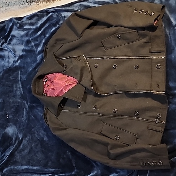 Affliction Men's 2XL Skull Peacoat - Picture 4 of 16